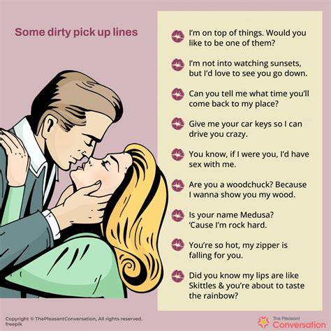 dirty pick up lines for tinder|50+ Dirty Pick Up Lines And Rizz.